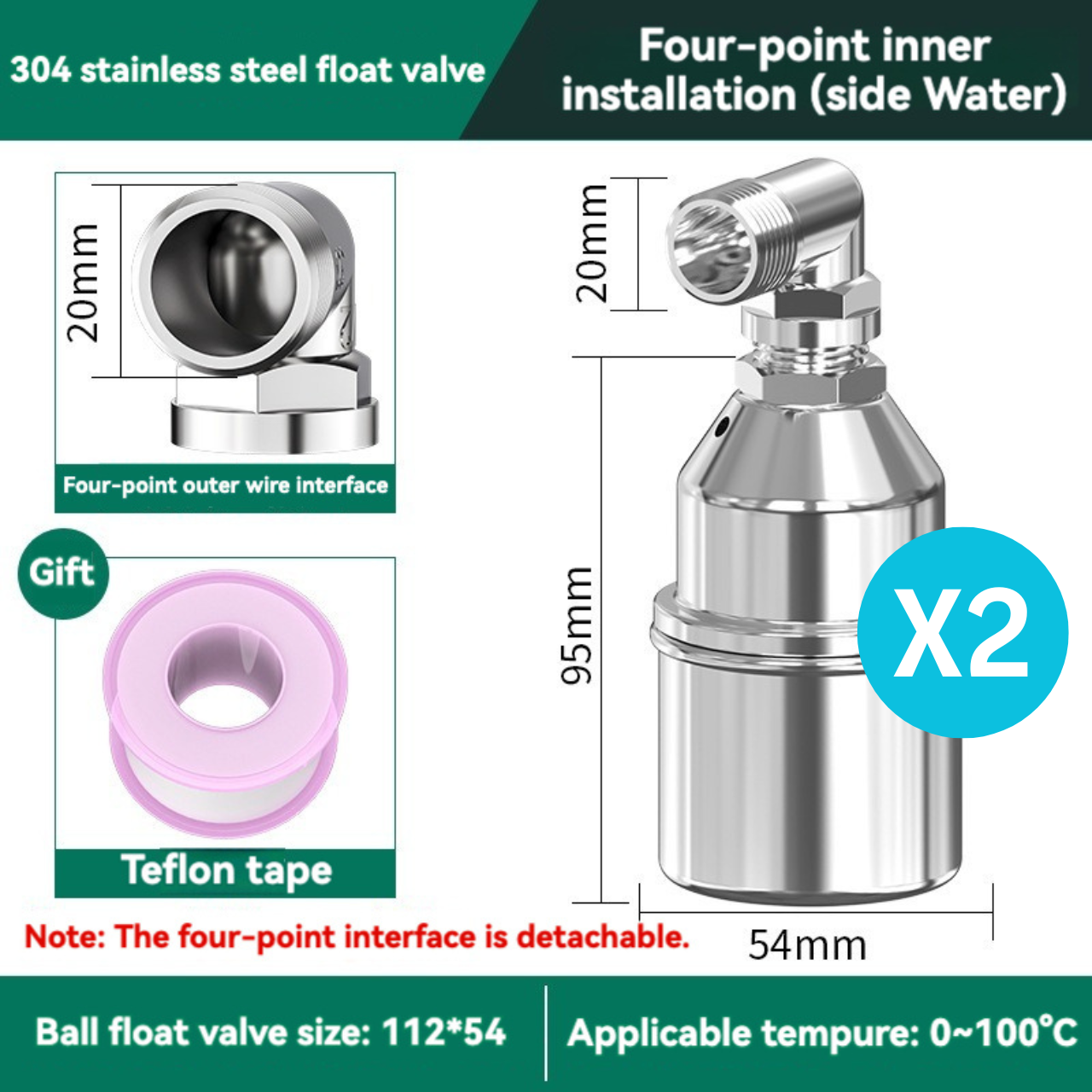 304 Stainless Steel Fully Automatic Water Level Control Float Valve