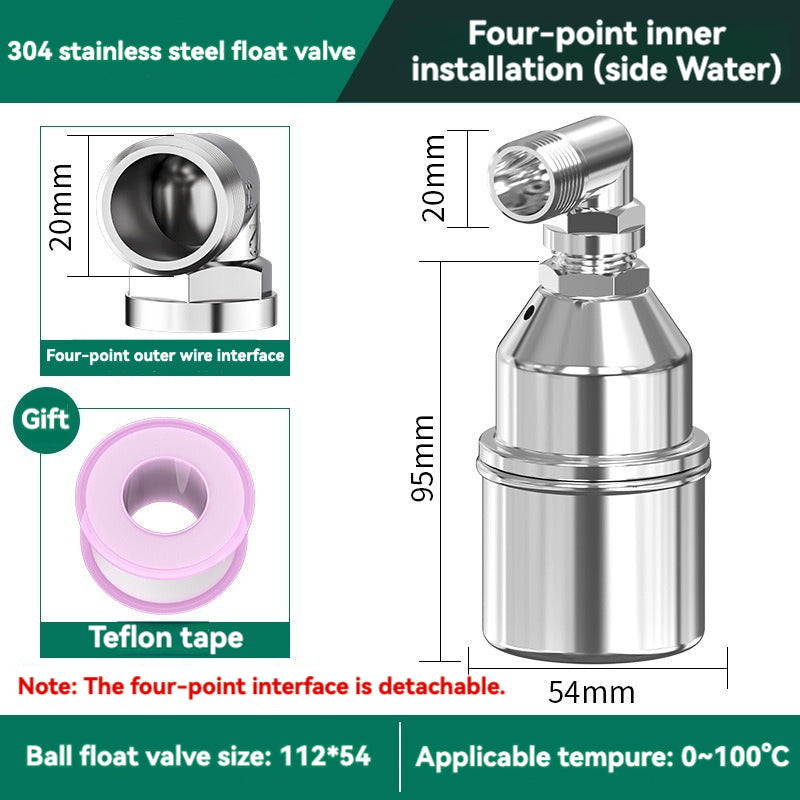 304 Stainless Steel Fully Automatic Water Level Control Float Valve