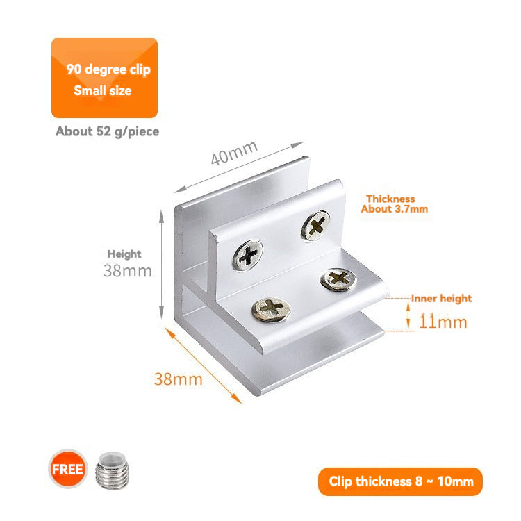 Multiple models of aluminum glass clamps /4PCS