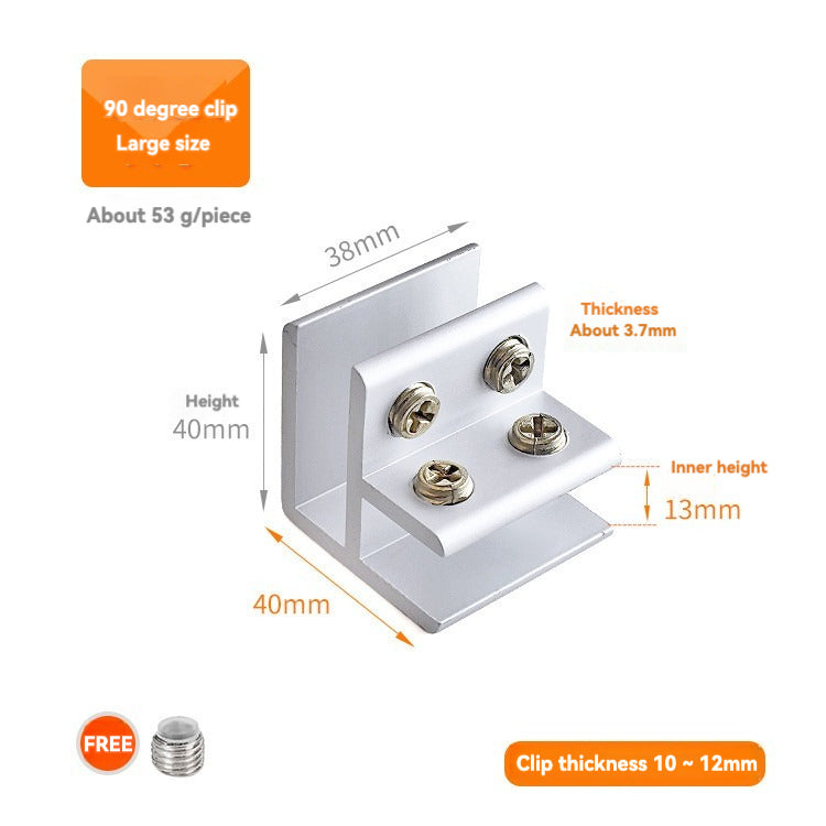 Multiple models of aluminum glass clamps /4PCS