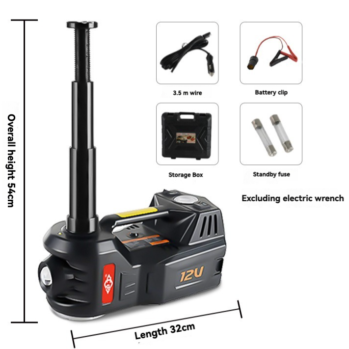 Electric hydraulic tire changing tool air pump digital jack 5 tons