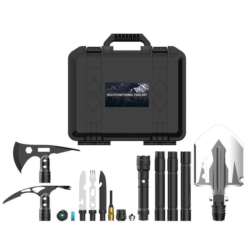 Multifunctional Folding camping shovel tool box