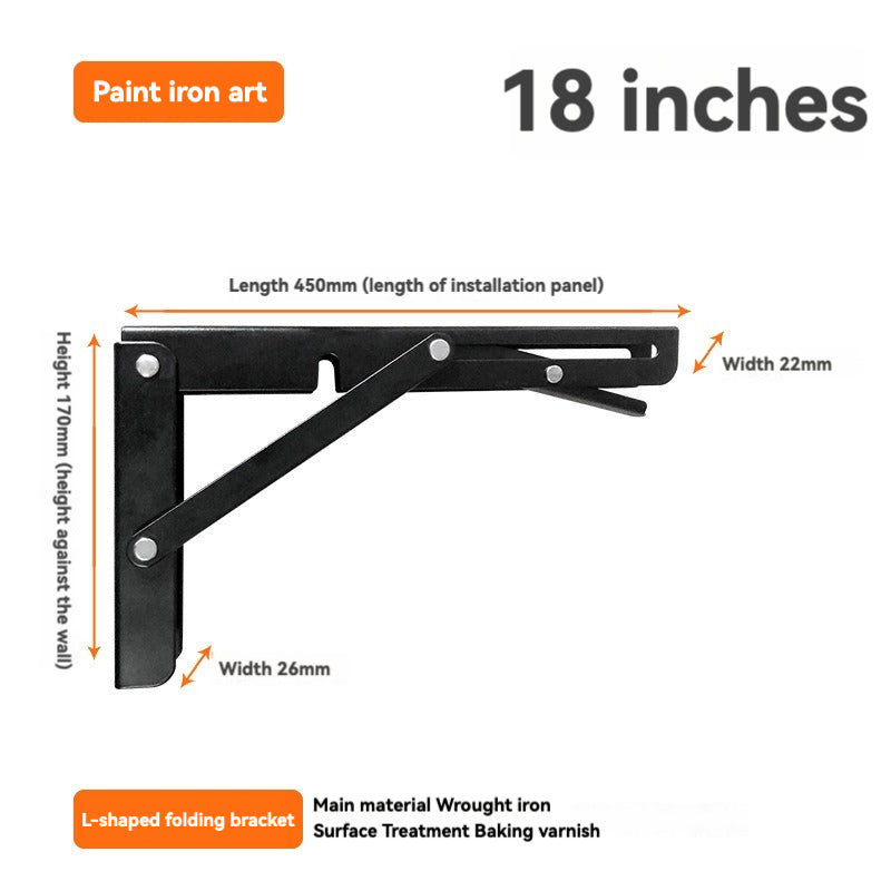 304 Stainless Steel Folding Bracket, Billy Bracket Shelf Bracket Storage Bracket, Layer Board Bracket