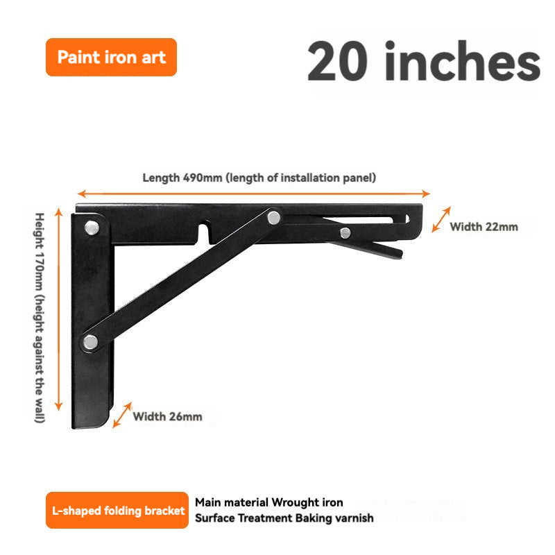 304 Stainless Steel Folding Bracket, Billy Bracket Shelf Bracket Storage Bracket, Layer Board Bracket