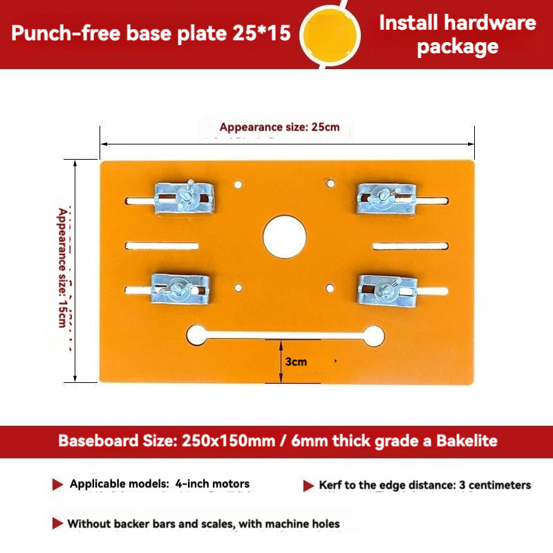 Precision Aluminum Router Table Insert Plate