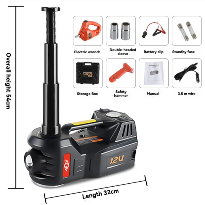 Electric hydraulic tire changing tool air pump digital jack 5 tons