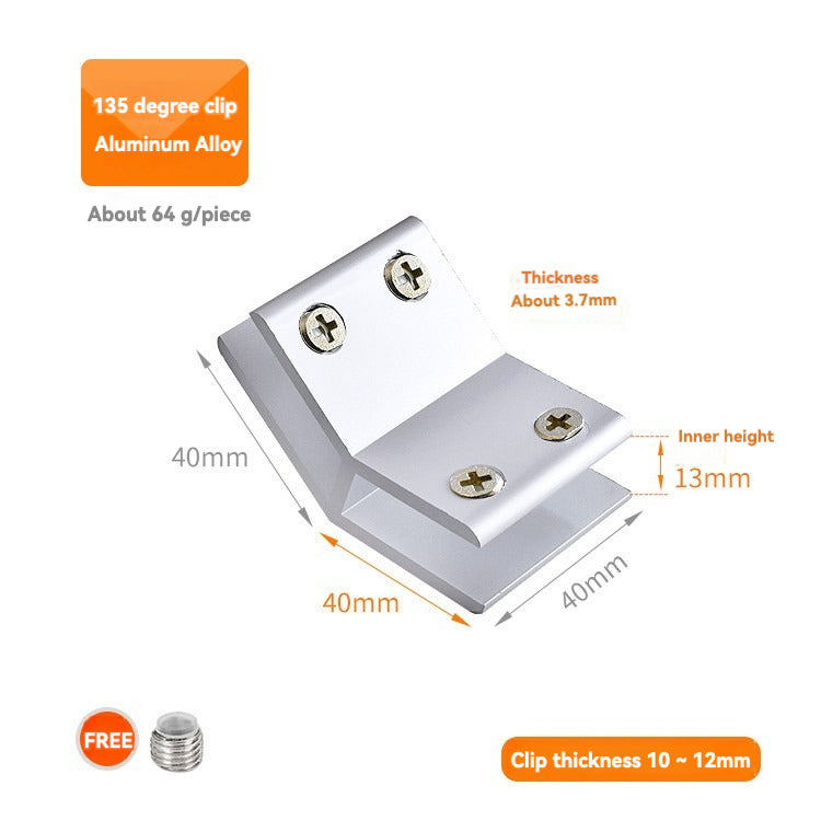 Multiple models of aluminum glass clamps /4PCS