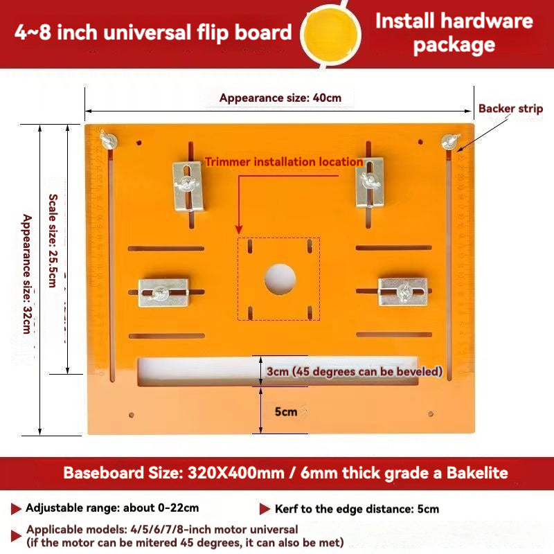 Precision Aluminum Router Table Insert Plate