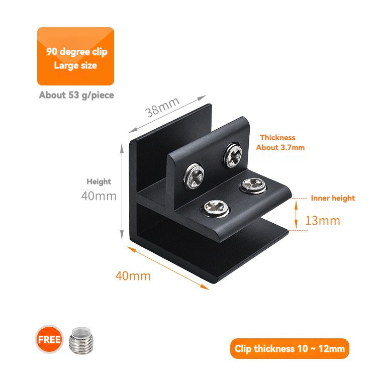 Multiple models of aluminum glass clamps /4PCS