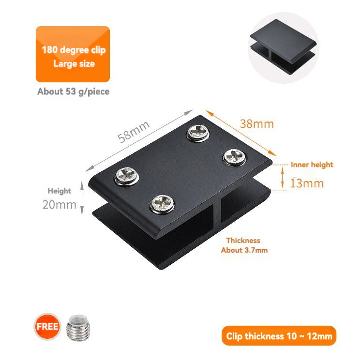 Multiple models of aluminum glass clamps /4PCS