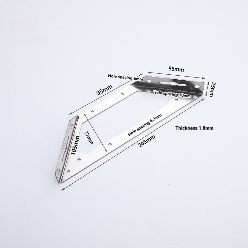 10PCS-Universal Stainless Steel Furniture Corner Connector Bracket, Stainless Steel Furniture Corner Connectors for Wood