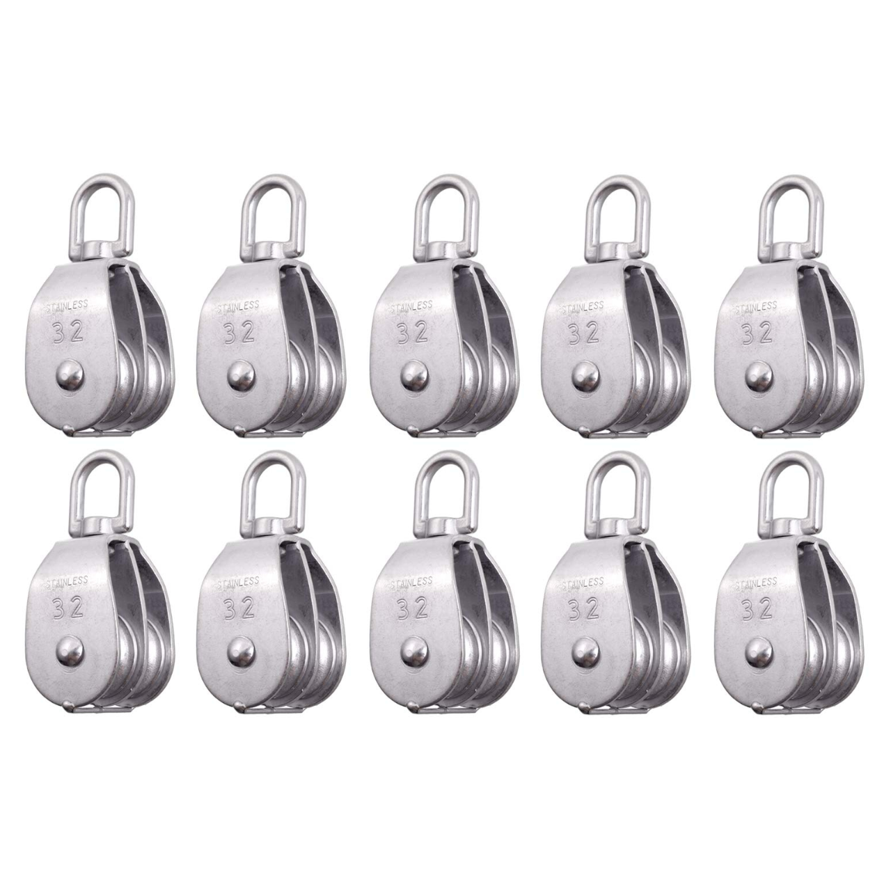 Stainless Steel Lifting Crane Swivel Hook Pulley Block