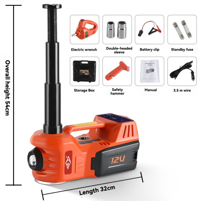 Electric hydraulic tire changing tool air pump digital jack 5 tons