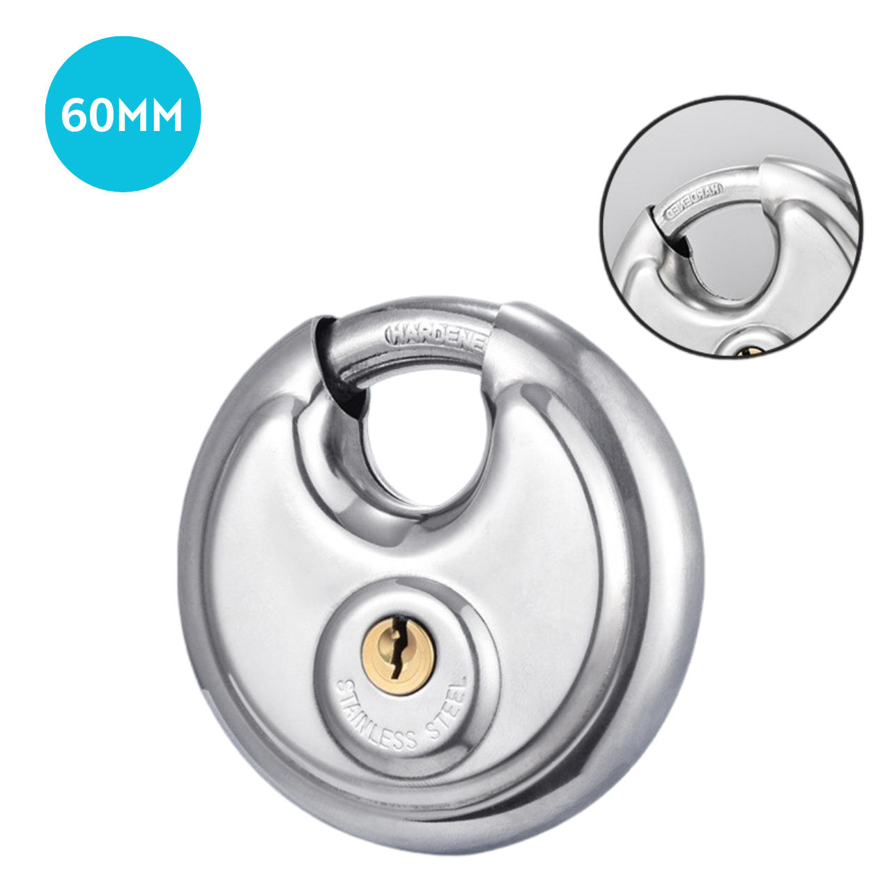 Stainless steel round cake lock