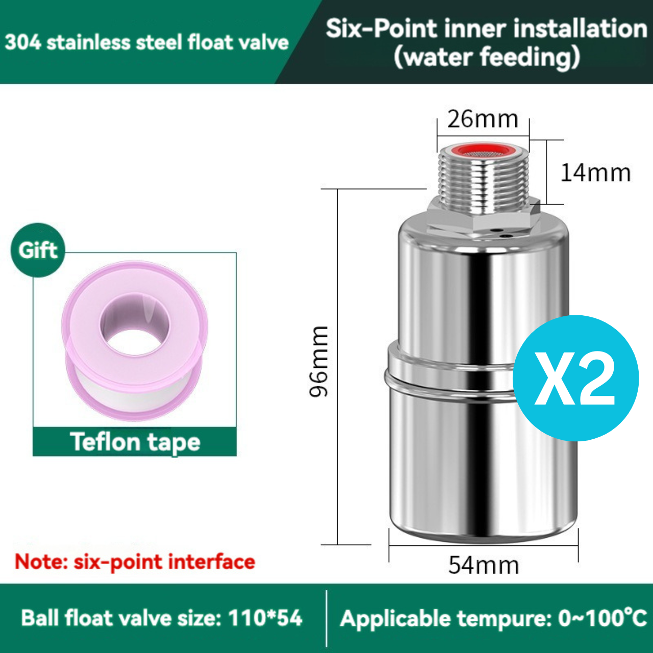 304 Stainless Steel Fully Automatic Water Level Control Float Valve