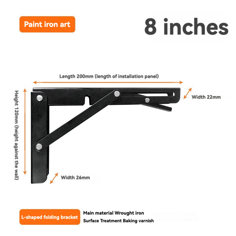 304 Stainless Steel Folding Bracket, Billy Bracket Shelf Bracket Storage Bracket, Layer Board Bracket