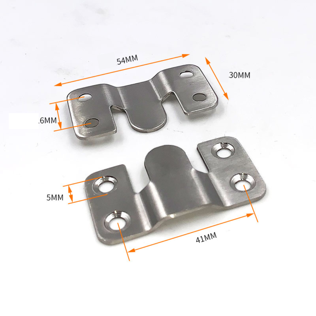 10PCS / Stainless Steel Interlock Hanging Buckle