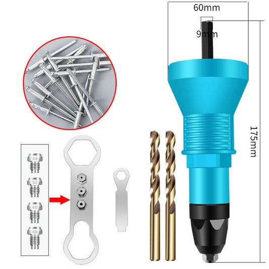 Electric rivet gun, rivet gun, rivet machine, Rivet Tool, Cordless Drill Rivet Adapter