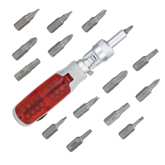 15-in-1 Multifunction Combination Ratchet Screwdriver