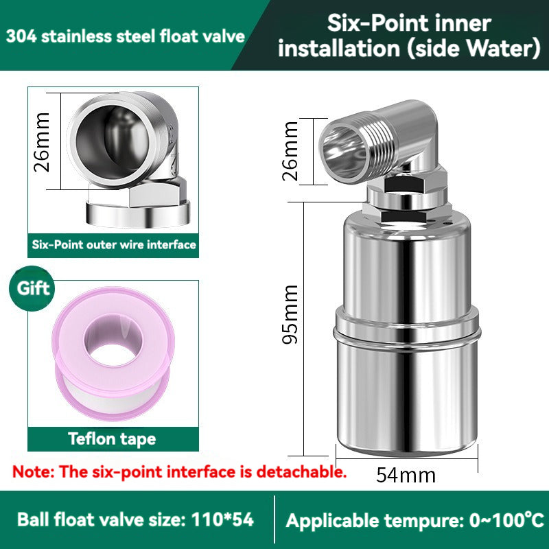 304 Stainless Steel Fully Automatic Water Level Control Float Valve