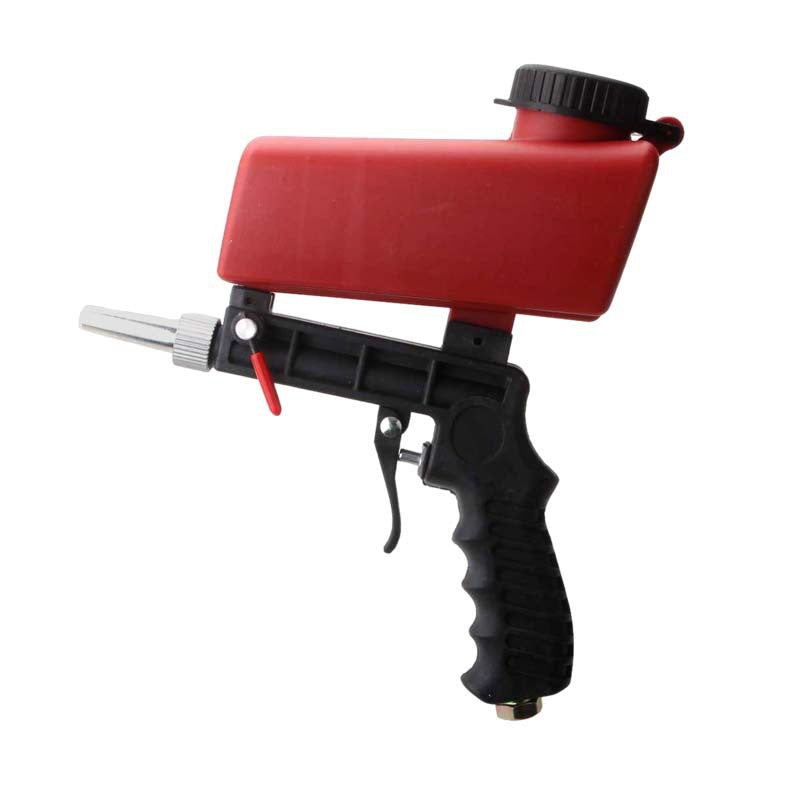 Abrasive Blasting. Gravity Pneumatic Sandblasting Gun, Mini Portable Handheld Sand Blaster